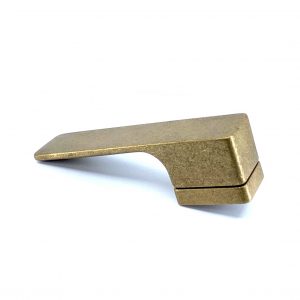 Mimimal natural finish solid brass anti-virus handle